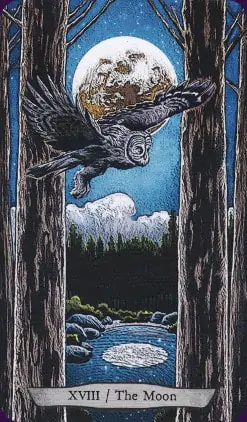 Tarot animal Totem carte la Lune