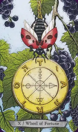 Tarot Animal Totem carte la roue de la fortune