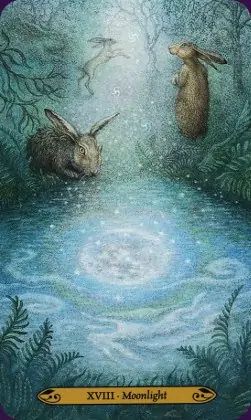 Tarot de la forêt enchantée: carte Moonlight