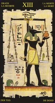 Tarot Égyptien carte la mort