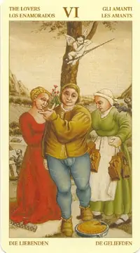 Bruegel Tarot: carte l'amoureux