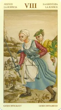 Bruegel Tarot: carte la justice