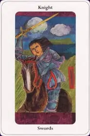 Le tarot de la destinée: carte le cavalier d'épée
