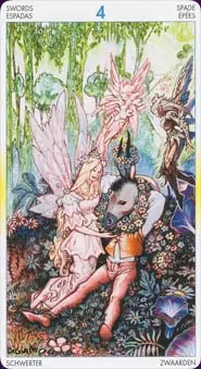 Tarot of metamorphosis: carte le 4 d'épées