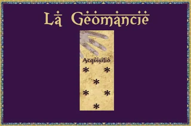 Acquisitio Figure géomancie et signification