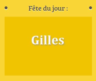 Prénom Gilles fête le 01 septembre
