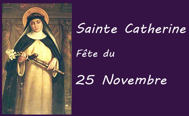 25 novembre : Sainte Catherine