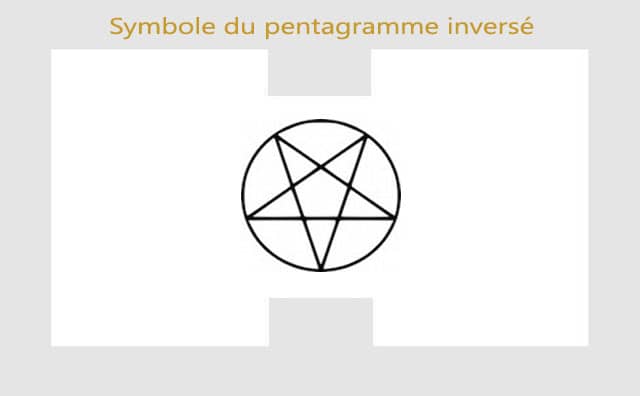 Le symbole du pentagramme inversé : 
