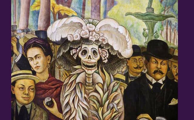 Ctrina de Diego Rivera fresque murale au musée José guadalupe Posada de Mexico