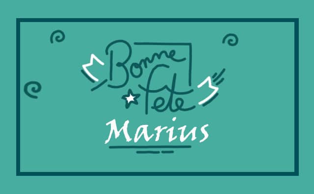 Le 19 janvier Bonne Fête Marius