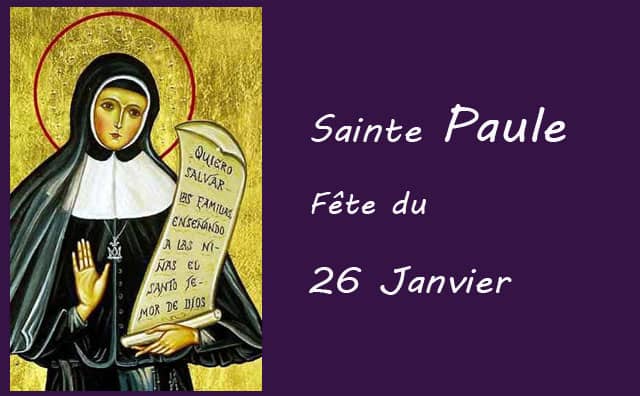 26 Janvier : Sainte Paule