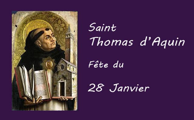 28 Janvier : saint Thomas d'Aquin