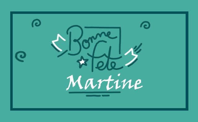 Le 30 janvier Bonne Fête Martine :