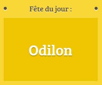 Prénom Odilon fête le 04 janvier