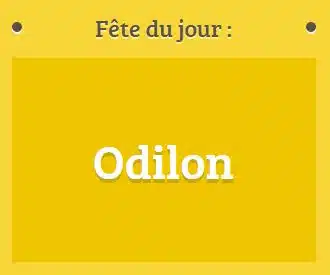 Prénom Odilon fête le 04 janvier