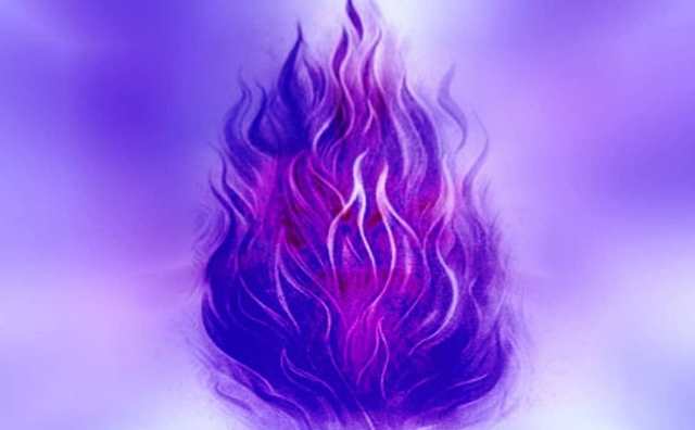 Flamme violette et Reiki