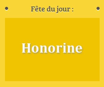 Prénom Honorine fête le 27 Février