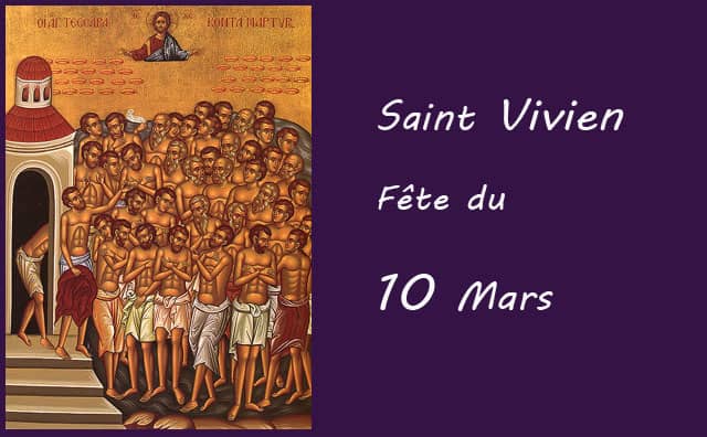 10 Mars : saint Vivien