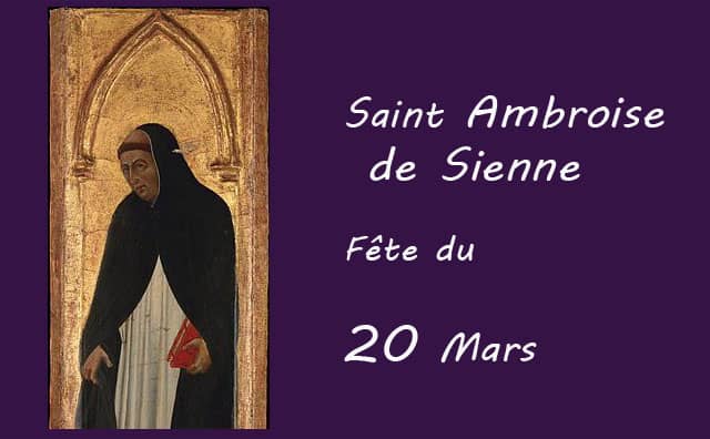 Prière et histoire de Saint Ambroise de Sienne