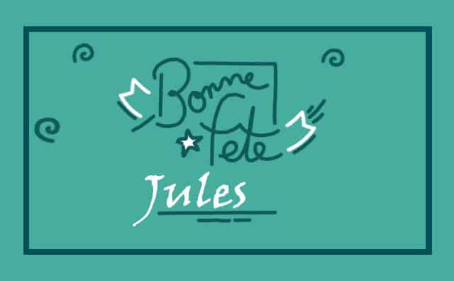 Le 12 avril Bonne Fête Jules :