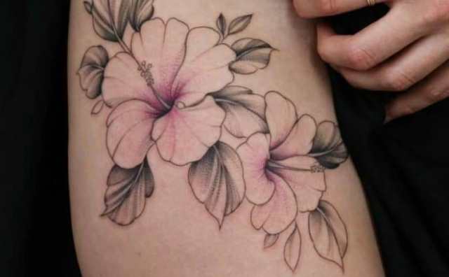 Symbole du tatouage d'hibiscus