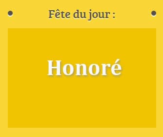 Prénom Honoré fête le 16 Mai