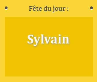 Prénom Sylvain fête le 04 Mai