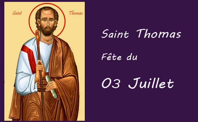 03 juillet : saint Thomas