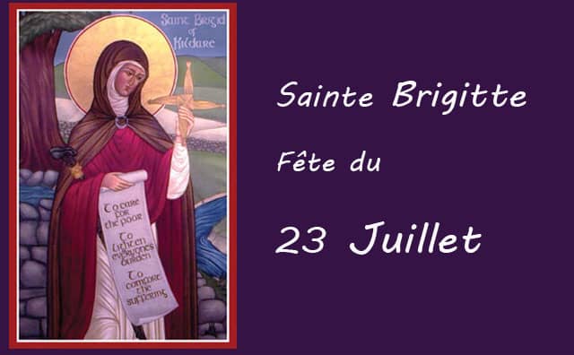 23 juillet : sainte Brigitte