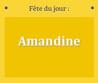 prénom Amandine le 08 juillet