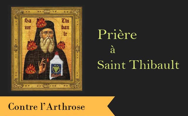 Saint Thibault et la prière pour soulager les articulations douloureuses et déformées :