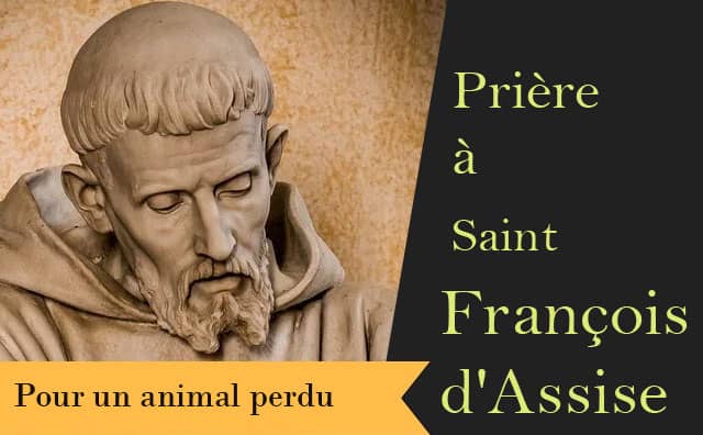 Saint François d'Assise et sa prière pour retrouver un animal perdu :
