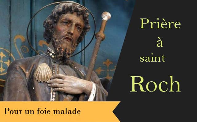Saint Roch et sa prière pour la guérison d'un foie malade