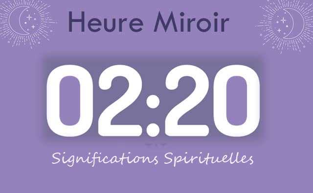 Heure miroir 02 h 20 : Signification et Interprétation