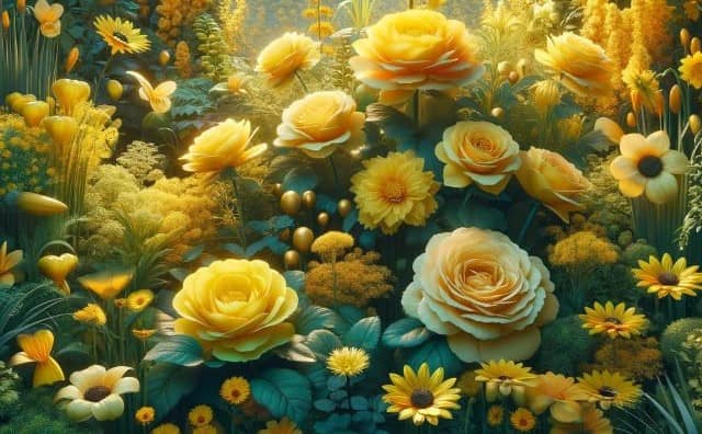 Les fleurs de couleur jaune et leurs symbolismes : 