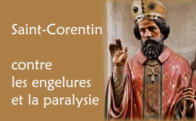 Saint Corentin et sa prière de protection contre les engelures et la paralysie :