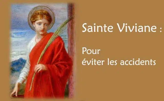 Sainte Viviane et sa prière pour éviter les accidents