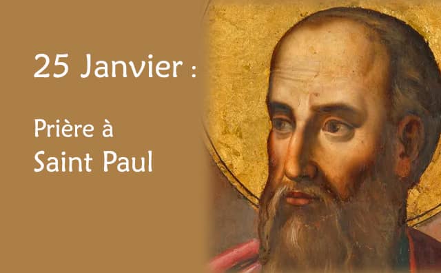 25 Janvier : Prière spéciale à Saint Paul :