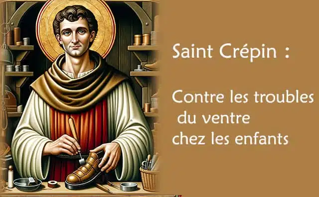 Douleurs abdominales des enfants : la prière de saint Crépin