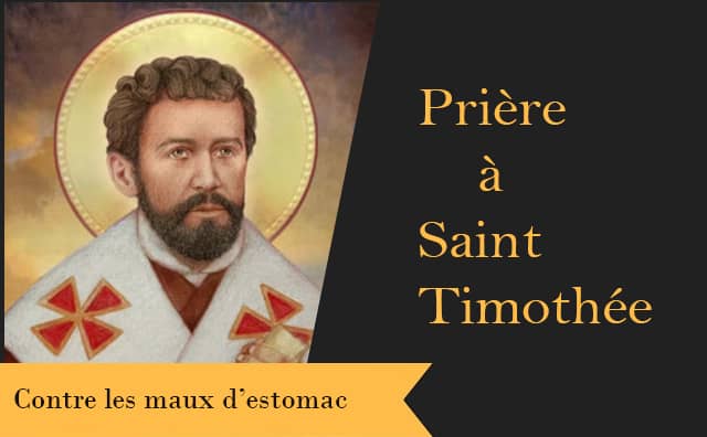 Saint Timothée et sa prière de protection contre les douleurs d'estomac :