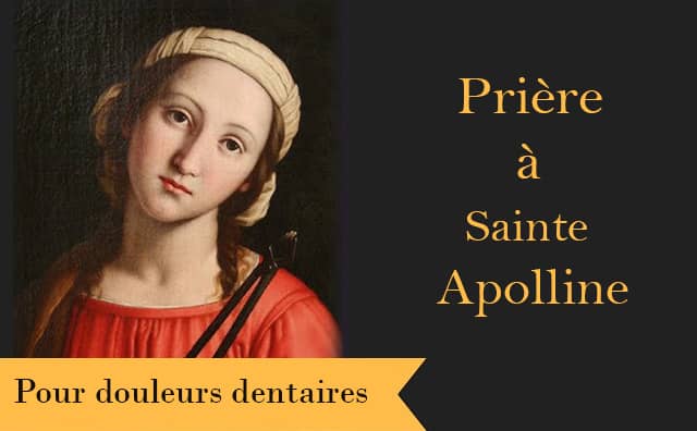 Sainte Apolline et sa prière spéciale contre les douleurs dentaires :
