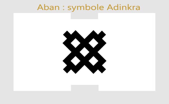 Aban : symbole Adinkra et sa signification