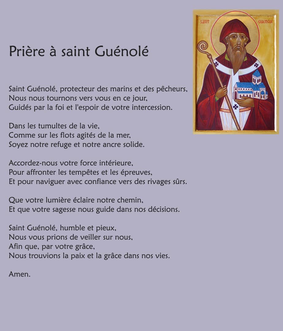 Prière à Saint Guénolé à imprimer
