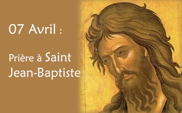 07 Avril : Prière spéciale à Saint Jean-Baptiste de la Salle